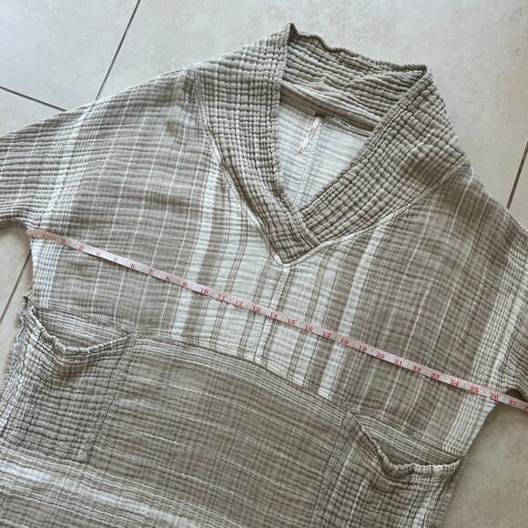 Free People Striped Long Sleeve Pullover Tunic Size M - Picture 9 of 11